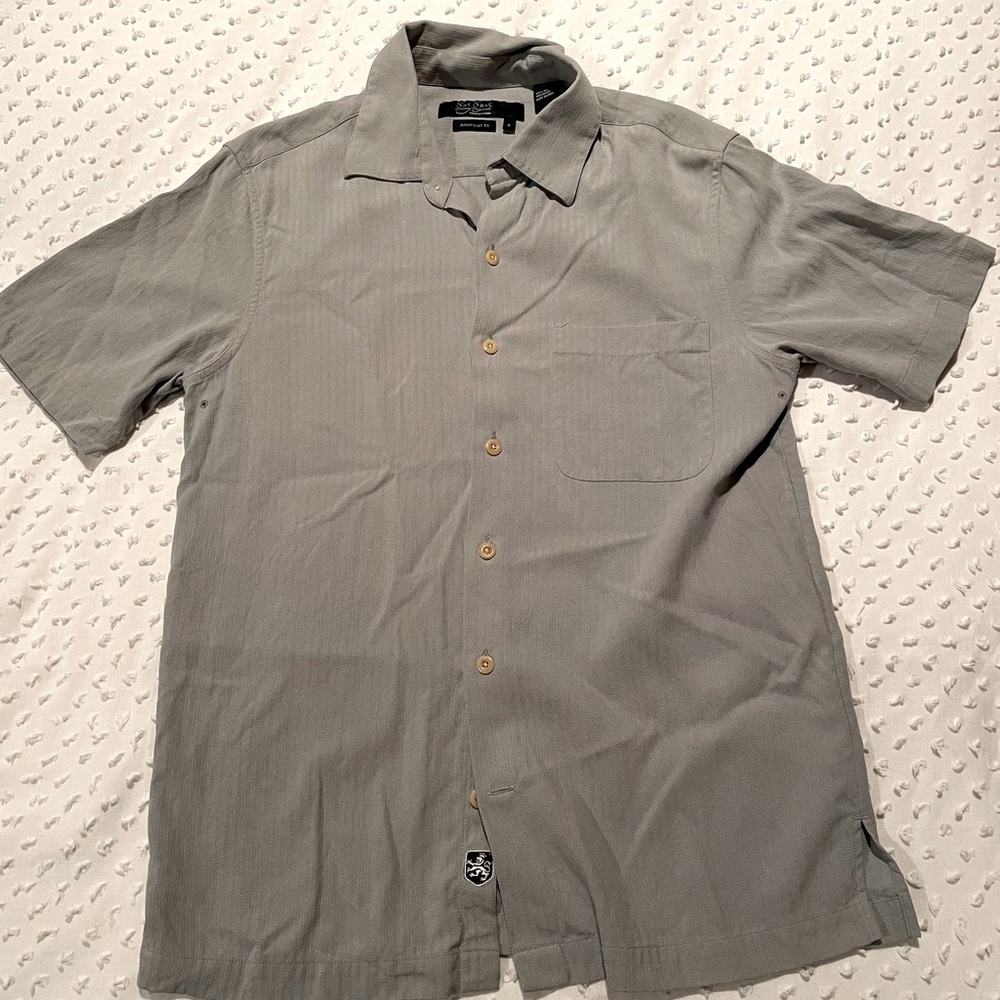 Nat Nast Button Up 100% Silk - Men’s Small